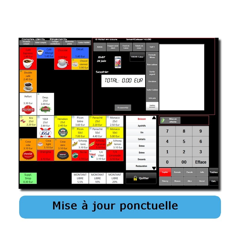Mise à jour ponctuelle SmartCaisse Premium (logiciel de plus de 4 ans)